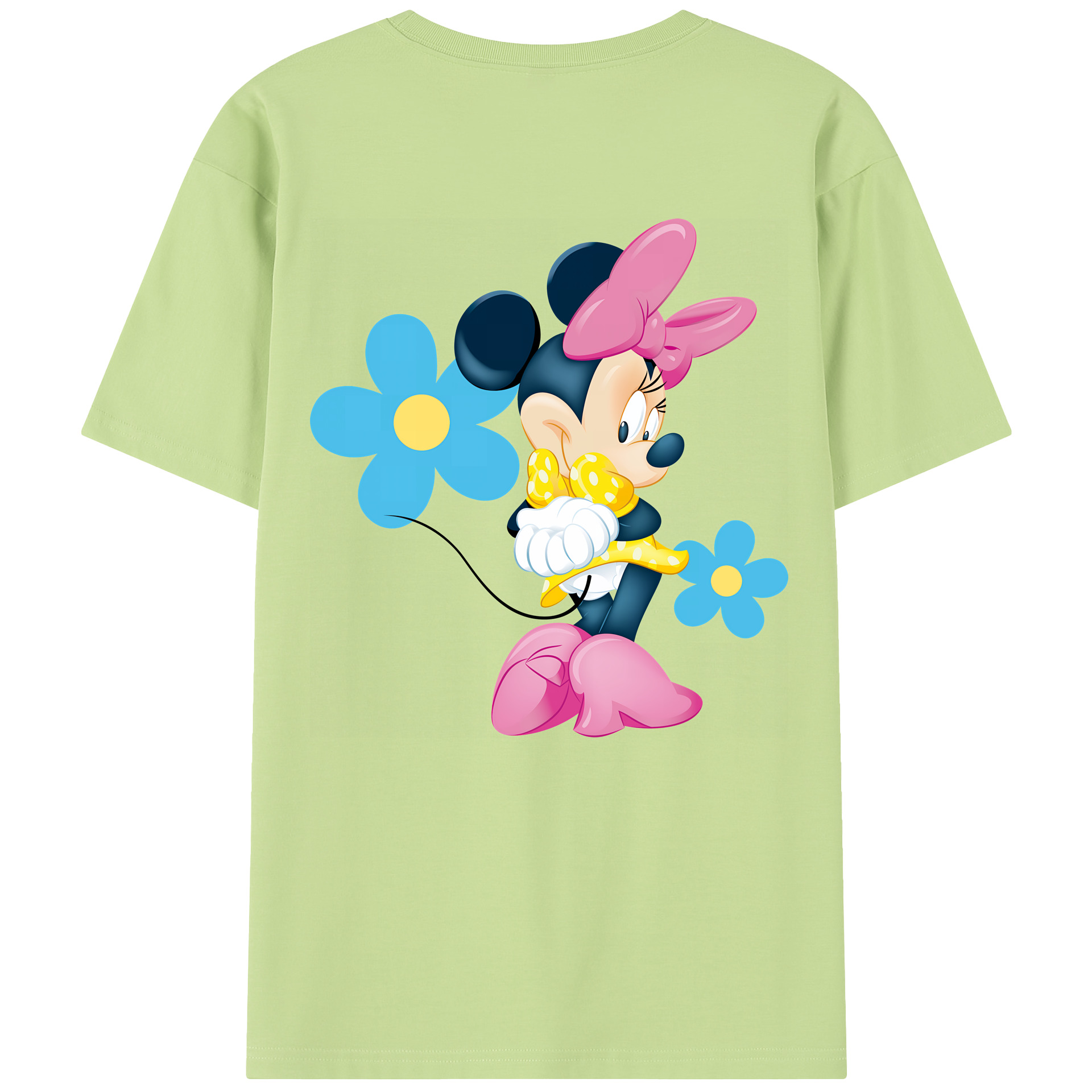 （画像用） ミッキーマウス Mickey Mouse 綿100％半袖Tシャツ（背面プリント）